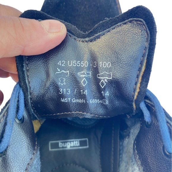 Bugatti Desert Lace Up Ankle Boots Black Men 42 (US 9) - Picture 13 of 16